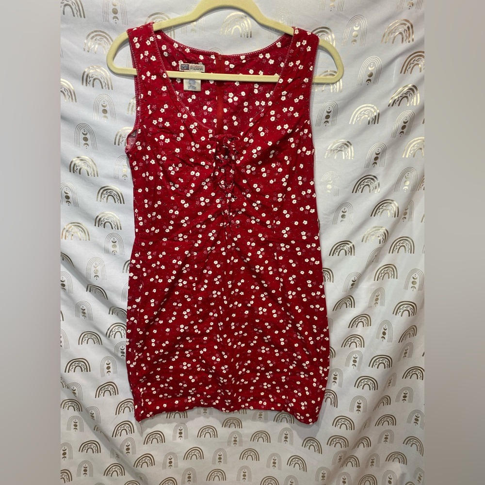 Faded Glory Red Floral Dress